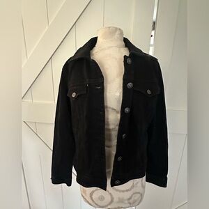 Only worn once black medium Jean jacket
